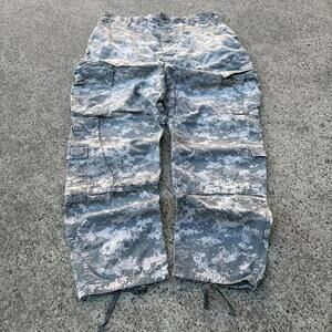 Military Digital Camo Cargo Pants ACU Style Large Long Tactical Utility Ripstop